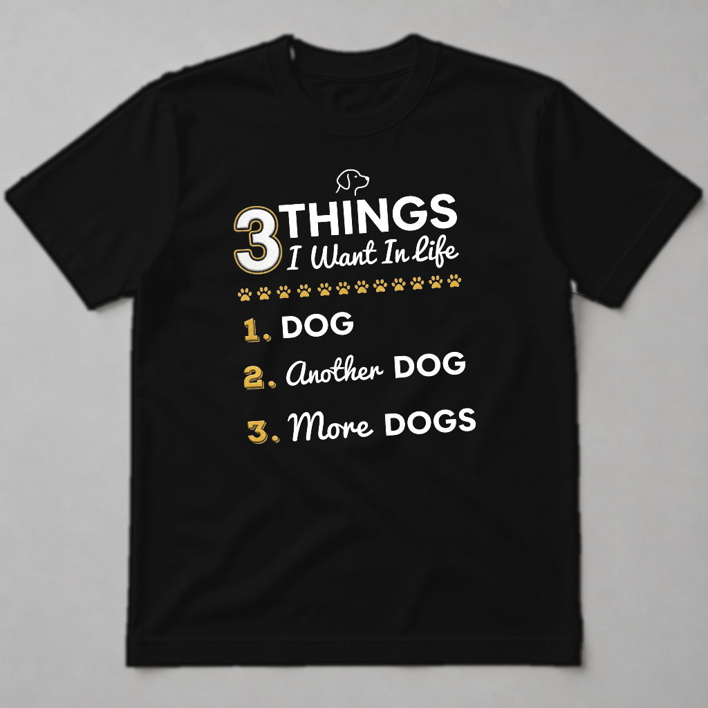 3 THINGS I WANT IN LIFE - DOGS