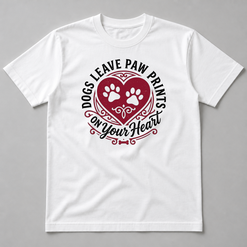 DOGS LEAVE PAW PRINTS ON YOUR HEART