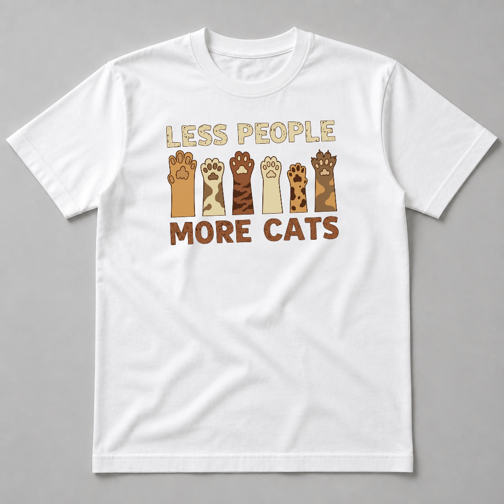LESS PEOPLE MORE CATS