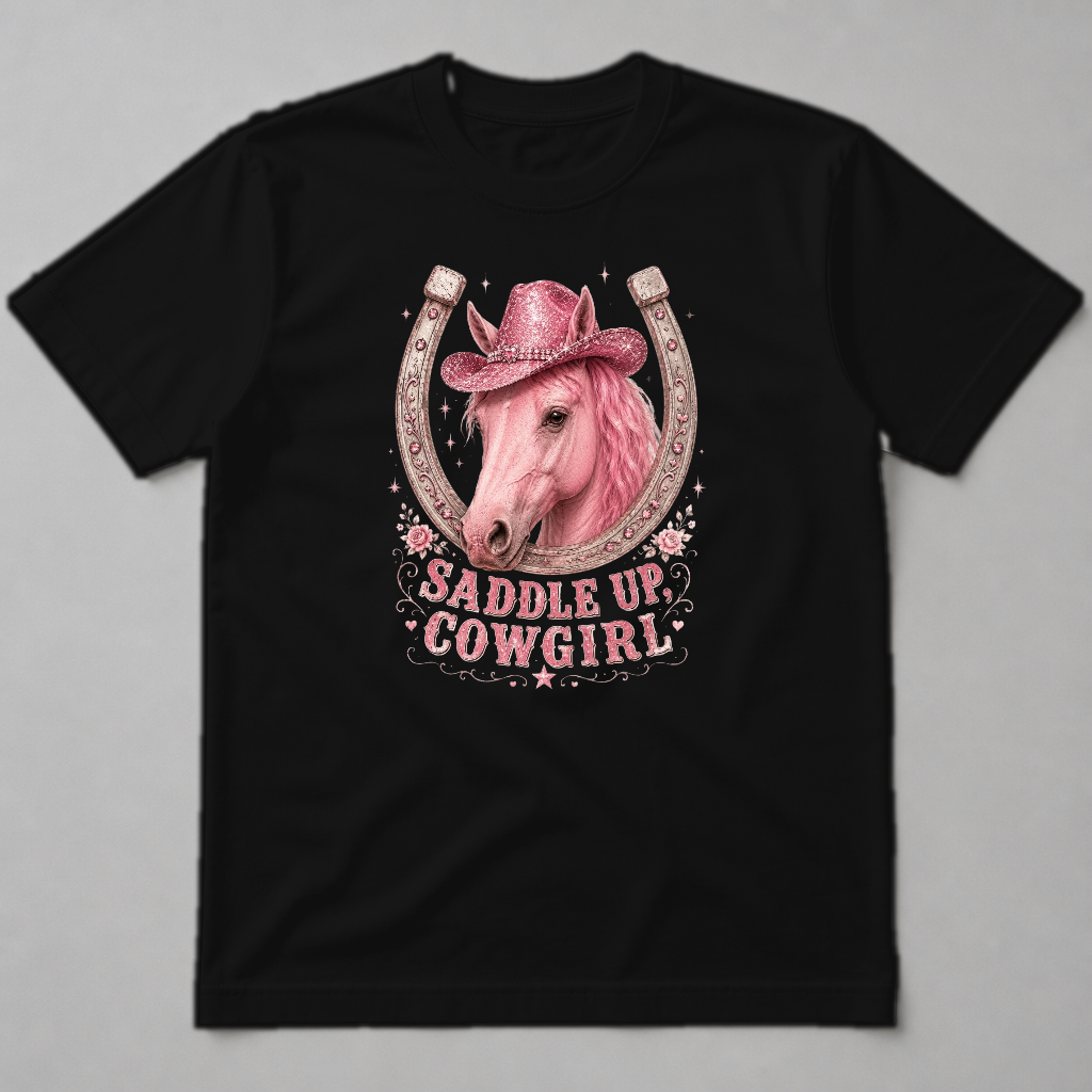 SADDLE UP COWGIRL - HORSE