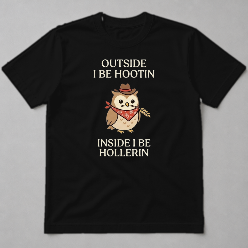 OUTSIDE I BE HOOTIN - INSIDE I BE HOLLERIN