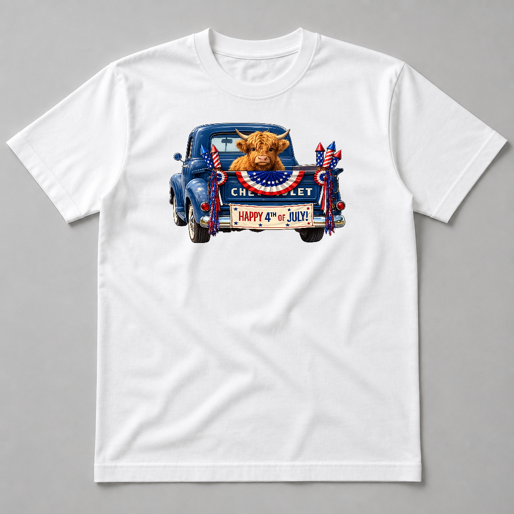 HAPPY 4TH OF JULY - COW