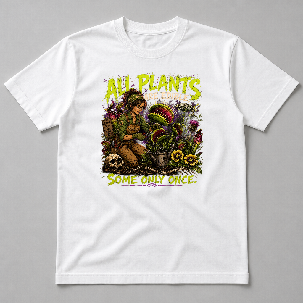 ALL PLANTS ARE EDIBLE SOME ONLY ONCE