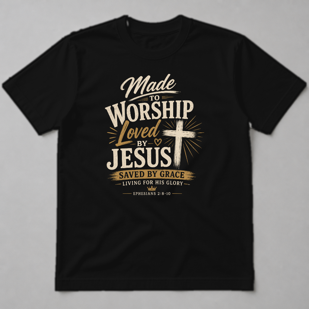 MADE TO WORSHIP LOVED BY JESUS SAVED BY GRACE LIVING FOR HIS GLORY - EPHESIANS 2